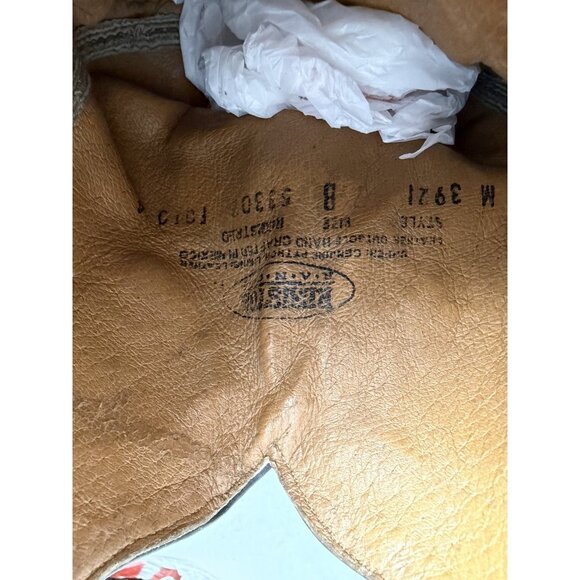 Resistol Lucchese Python Inlay Western Boot Women Black Yellow Peace Cowboy SZ 8 - Picture 15 of 16